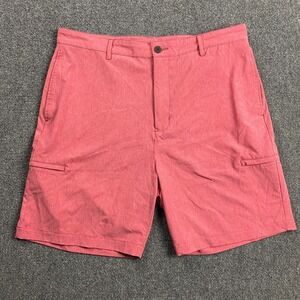 Tailorbyrd Sport Shorts Men's 38 Red Golf Cargo‎ Casual Chino Polyester Blend